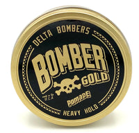 Shiner Gold Bomber Gold Pomade 4 Oz Heavy Strong Hold Wax Gel Hair Styling Bourbon Scent