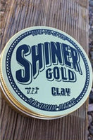 Shiner Gold Matte Clay 4 Oz Pomade Wax Gel Hair Styling Barber USA NEW